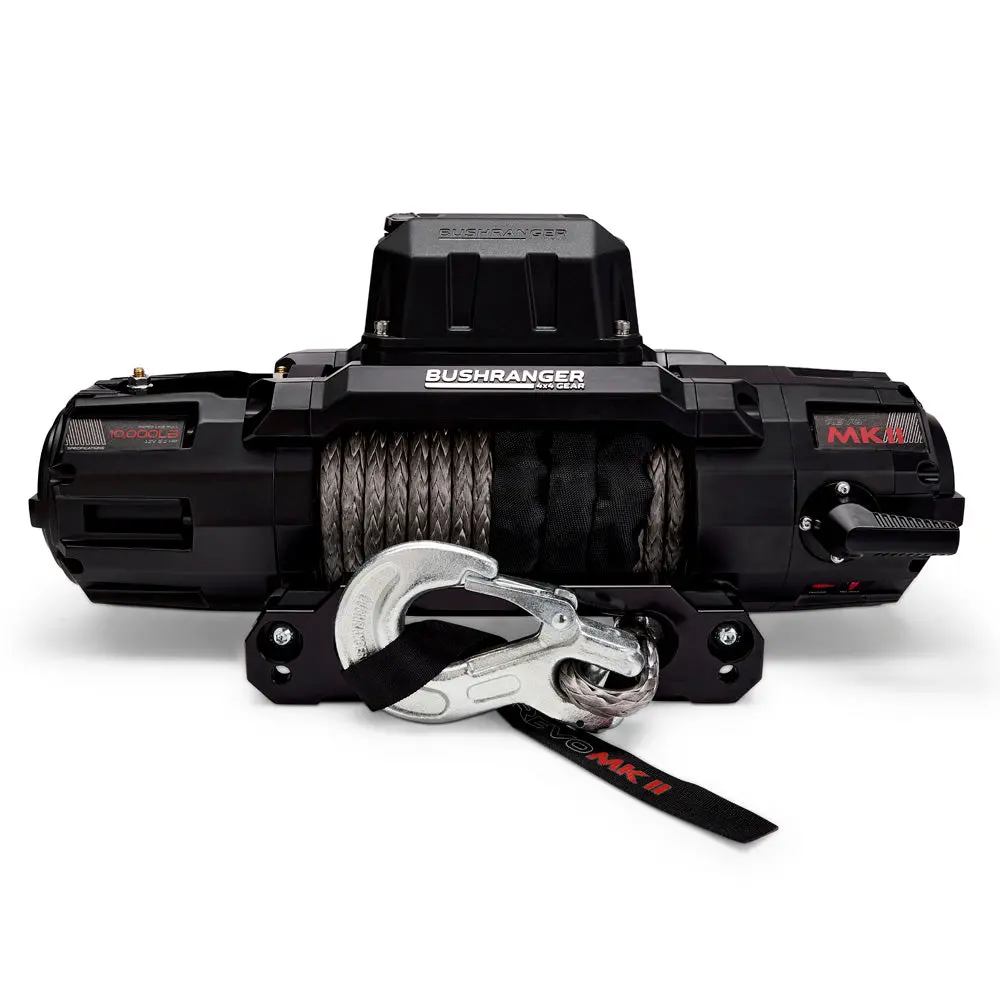 Bushranger Revo Mkii Winch 10,000Lb Synthetic Rope Ip68 Sealed Motor & Gearbox 1