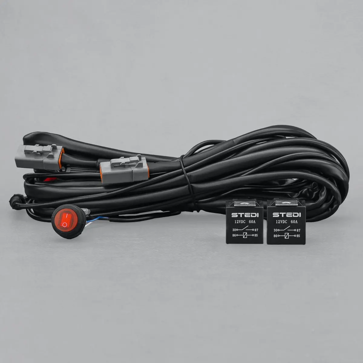 Stedi - Dual Relay / Dual Connector Plug & Play Smart Harness™ High Beam Driving Light Wiring 1