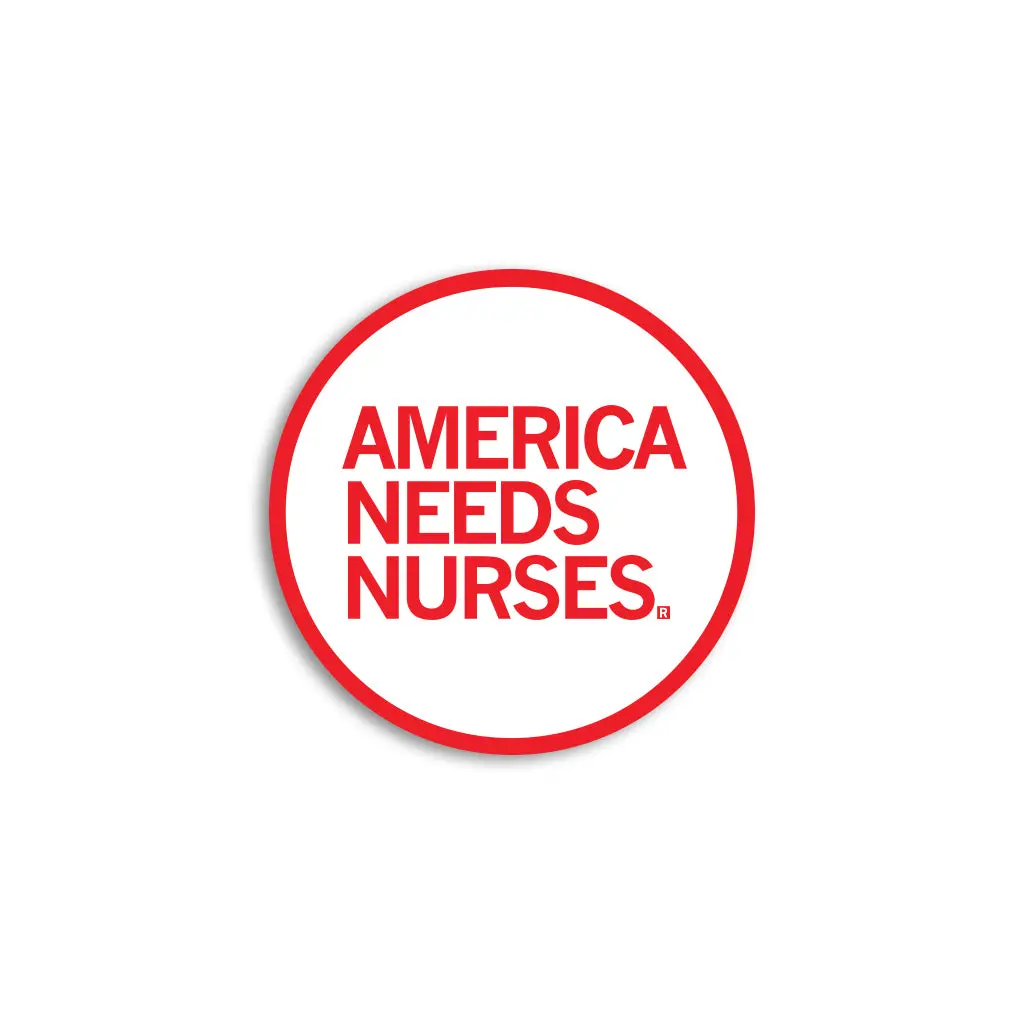 America Needs Nurses Mini Circle Sticker 1