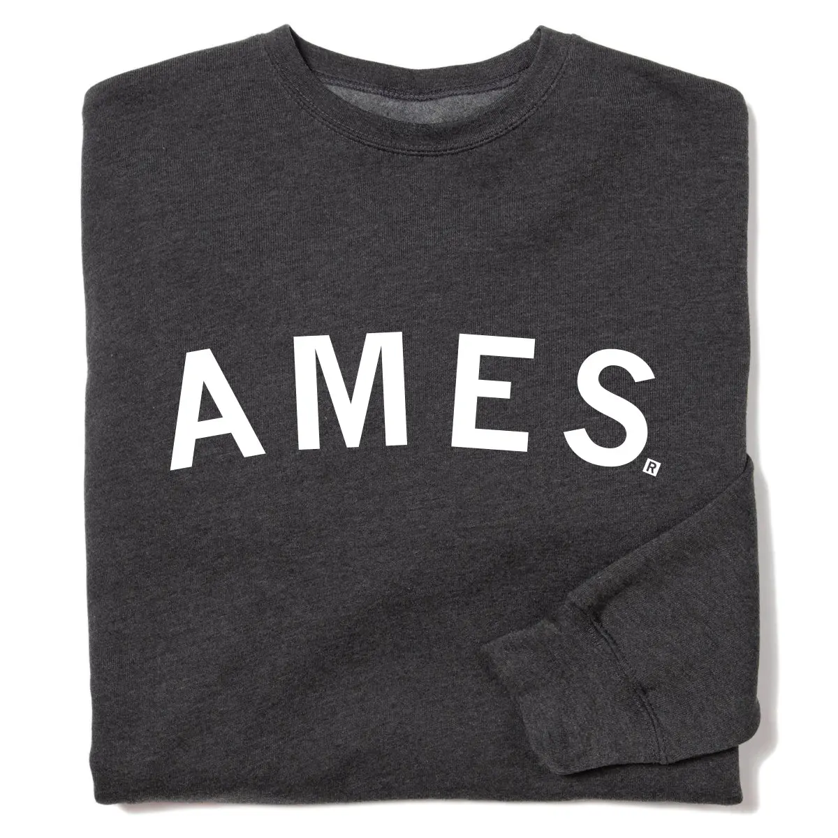 Ames Curved Logo Crew Sweatshirt 1
