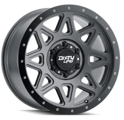 Dirty Life 17X9 0P 5X150 Cb110.1 Theory Matte Gunmetal Black Lip (Aw-4) 1