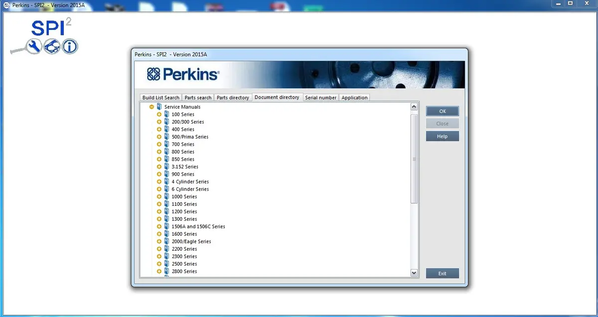 Spi2 V2015a Full Parts Catalog (Epc) & Service Information Software For Perkinss- Latest Version ! 1