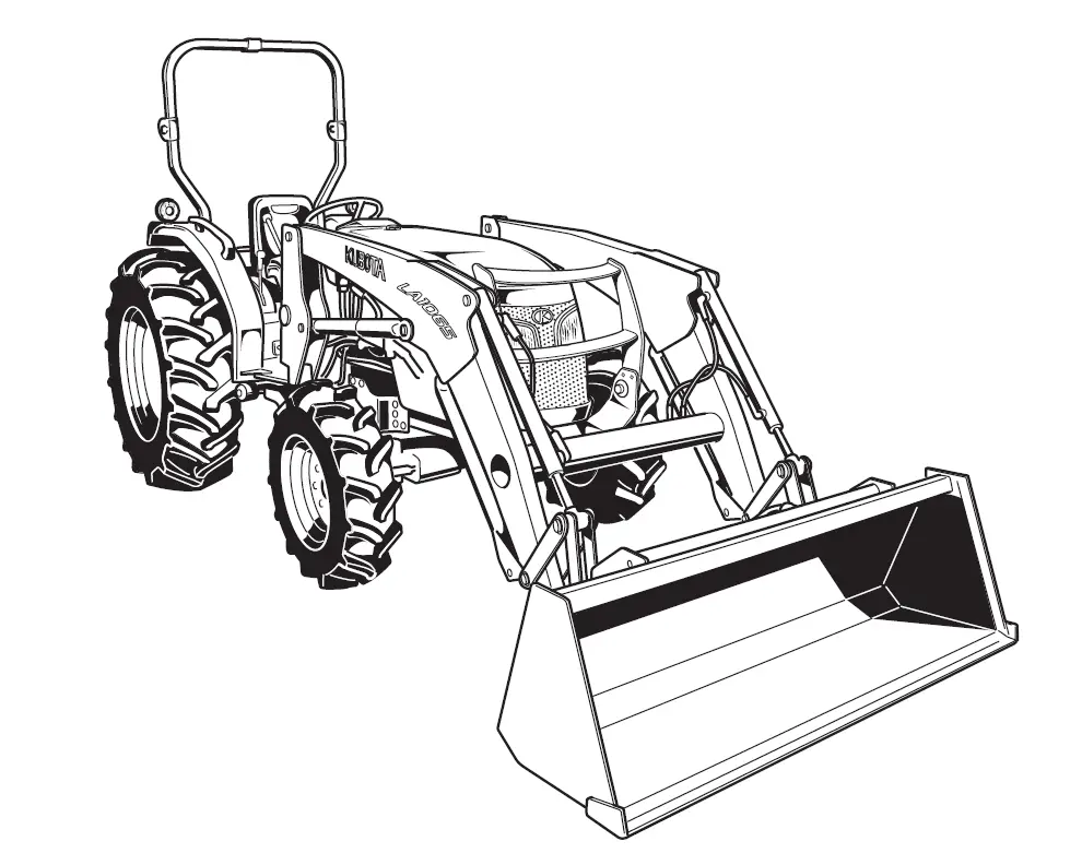 Kubota La1065ec Front Loader Official Operator's Manual 1