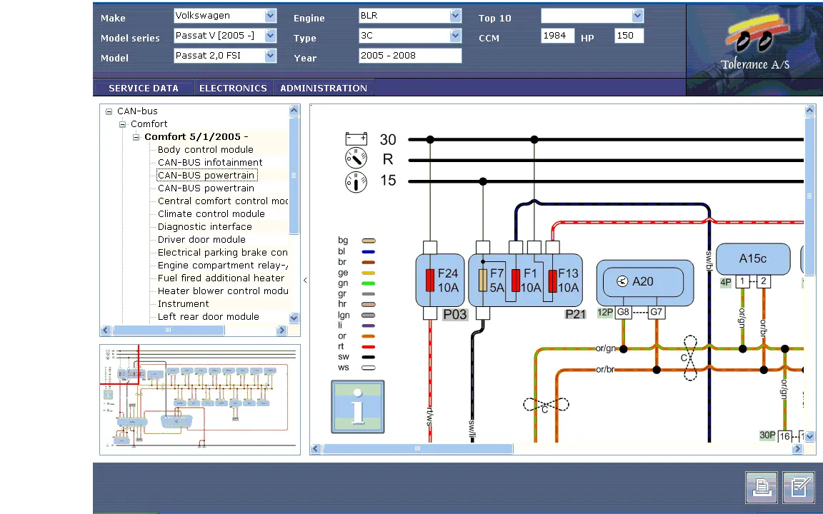 Tolerance Data 2009 Software - Repair Data And Wiring Diagrams - Latest Version Up To 4 Pc's 1
