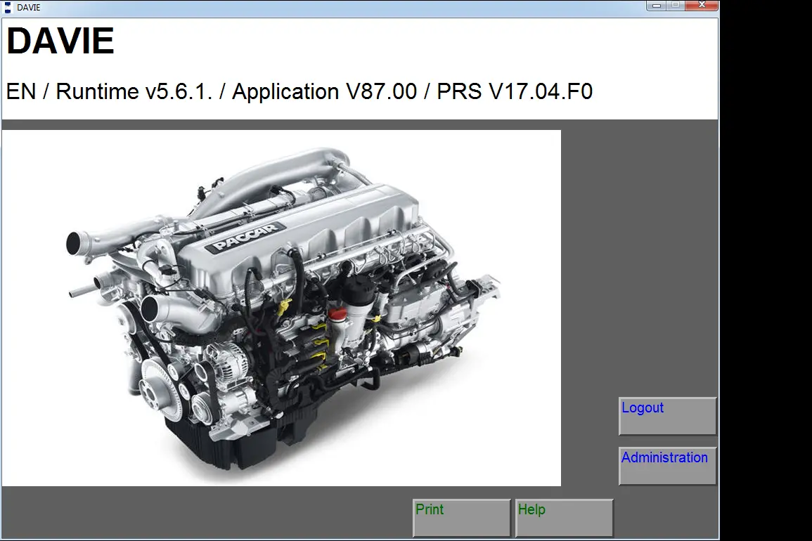 Daf Davie 5.6.1 App 90.00 Prsubset 17.40.F2 Diagnostic Software For Paccar 2017 - Latest & Complete Pack -Full Online Installation & Activation ! 1