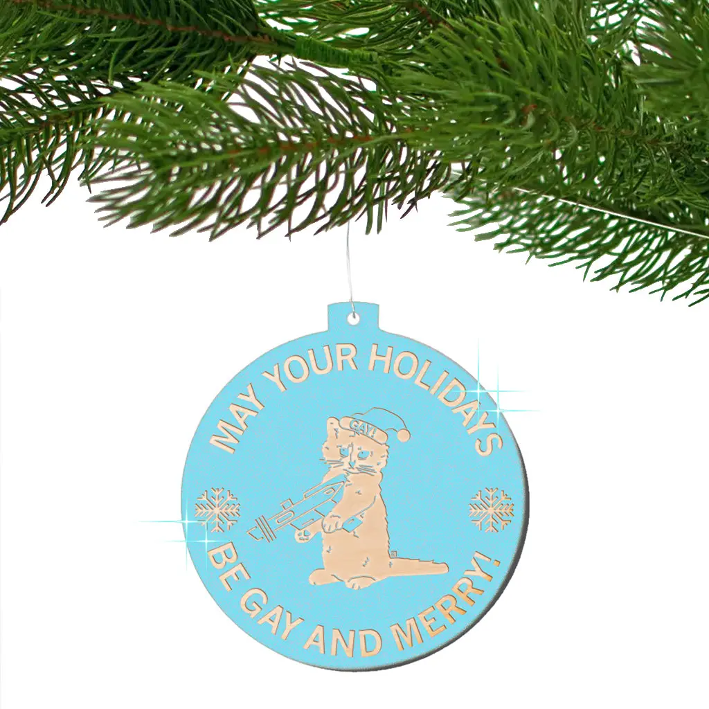 Gay And Merry Ornament 1