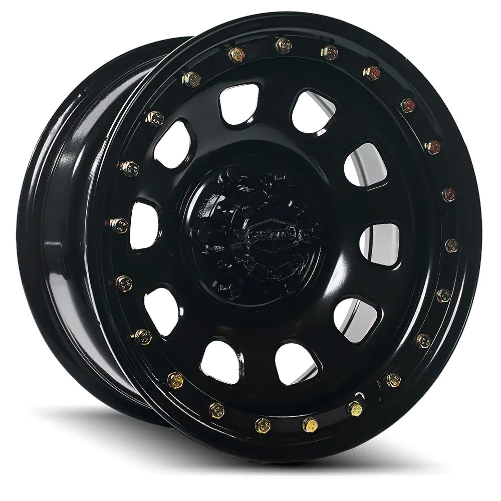 Dynamic Steel Wheels D Hole Imitation Beadlock (Black) 17X8 +20 6X114.3 1200Kg 1