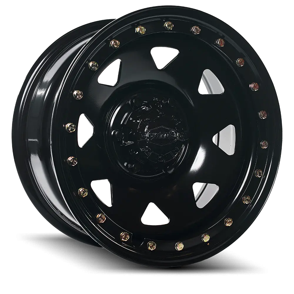 Dynamic Steel Wheels Sunraysia Imitation Beadlock Black 17X9 5X150 -55 Cb110.2 1450Kg Rated 1