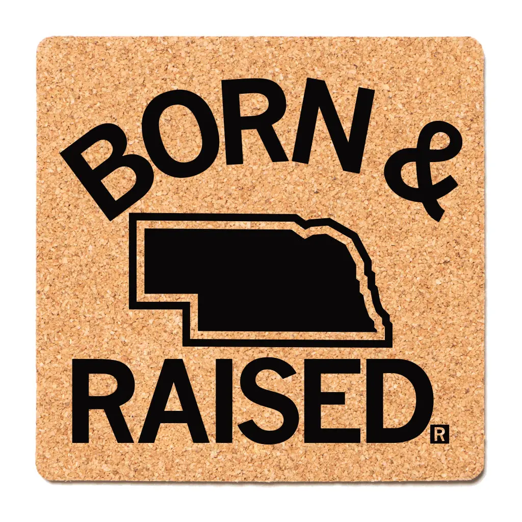 Ne Born & Raised Cork Coaster 1