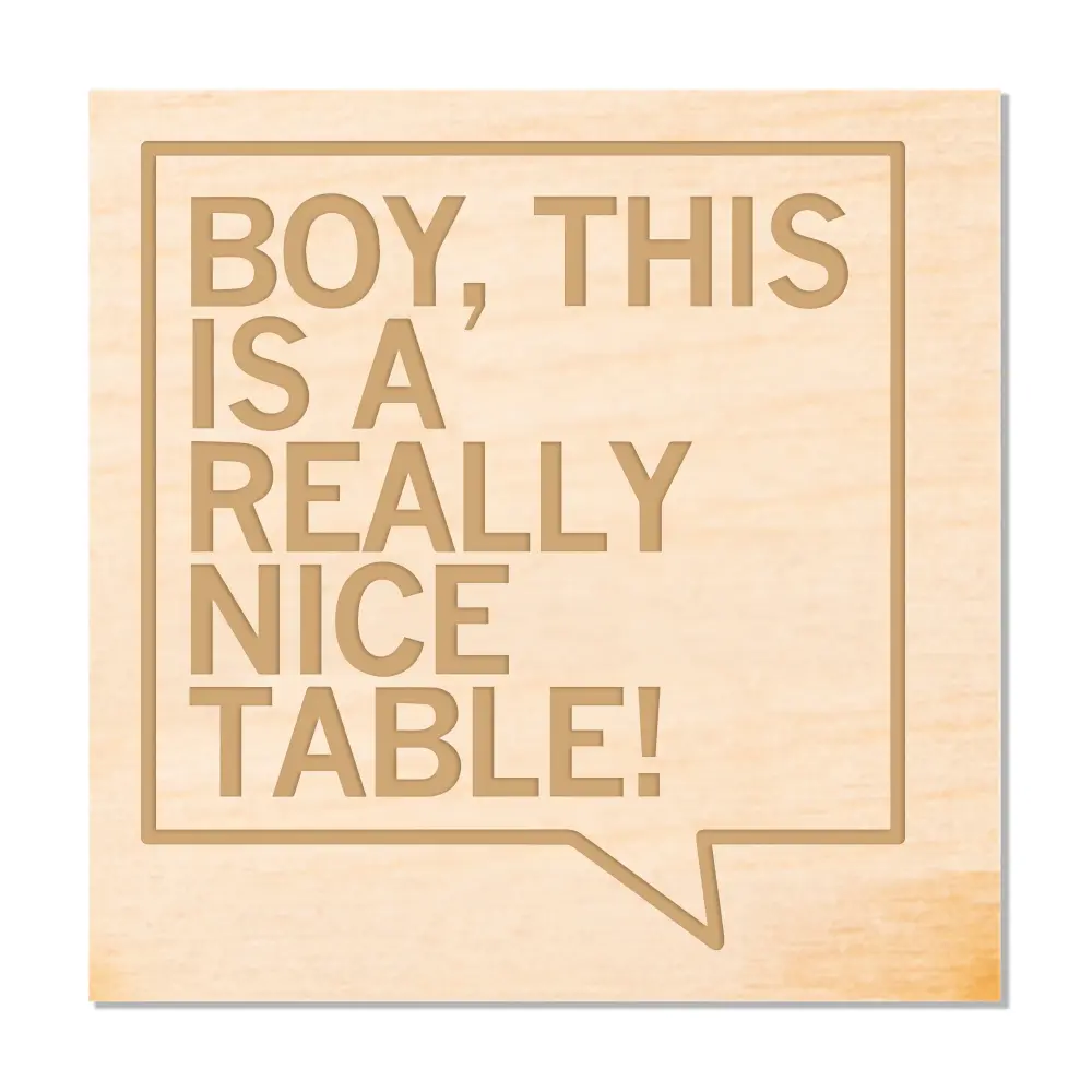 Really Nice Table Wood Coaster 1