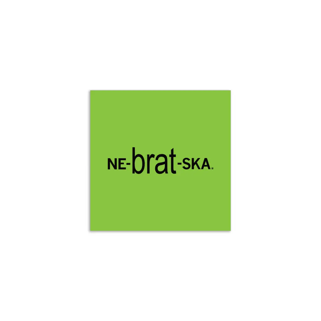 Nebratska Brat Cover Sticker 1