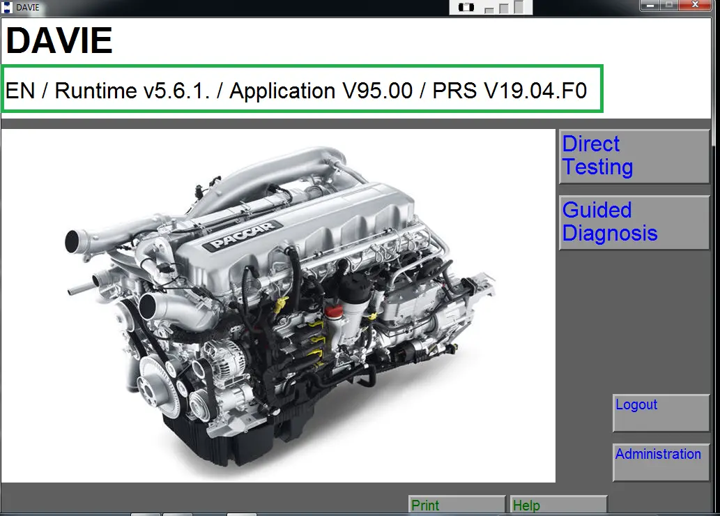 Daf Davie 5.6.1 App 95.00 Prsubset 19.40.F4 Diagnostic Software For Paccar 2019 - Latest & Complete Pack -Full Online Installation & Activation ! 1
