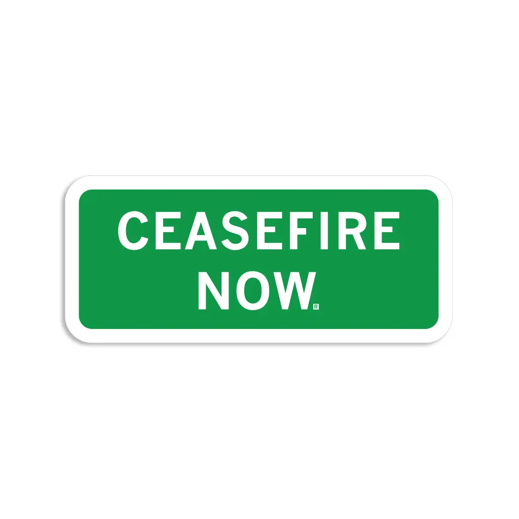 Ceasefire Now Sticker 1