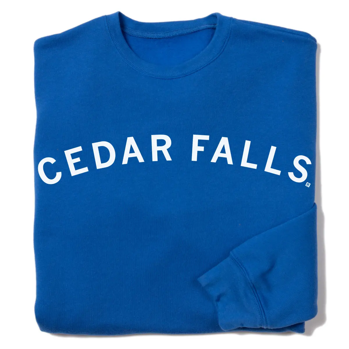 Cedar Falls Curved Logo Crew Sweatshirt 1