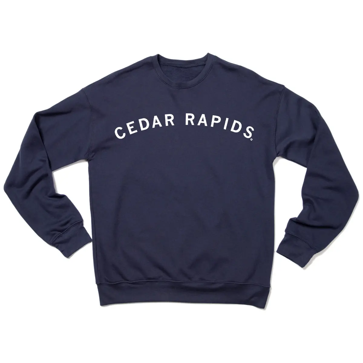 Cedar Rapids Curved Logo Crew Sweatshirt 2