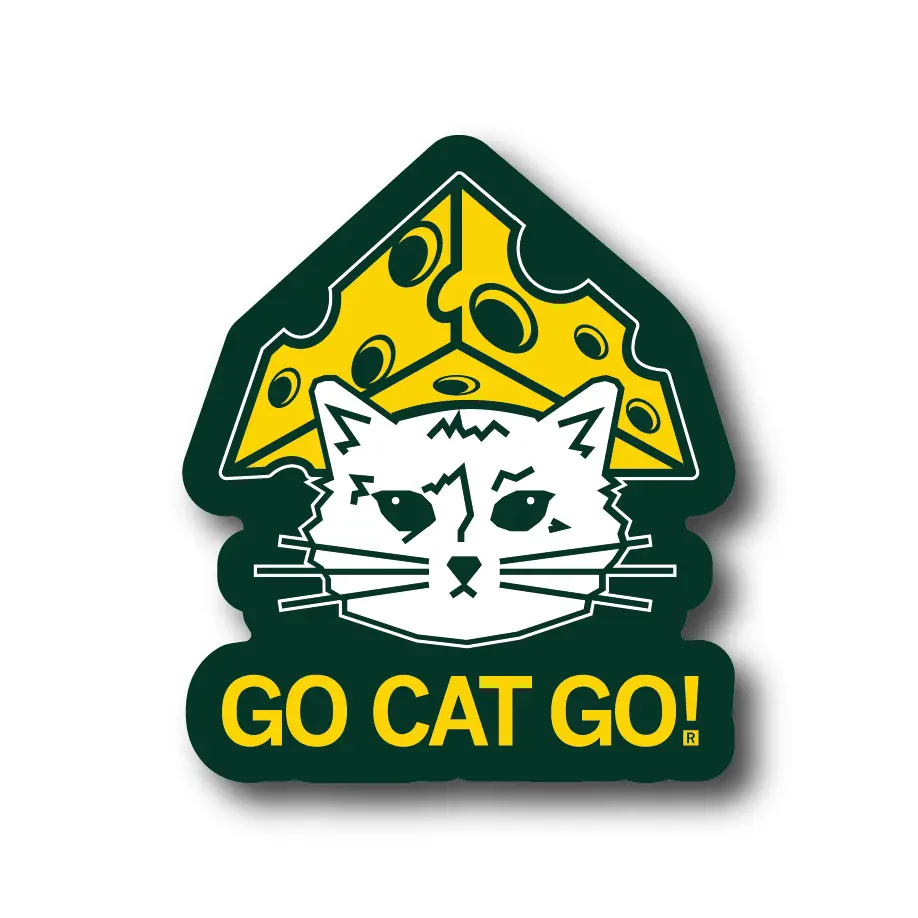 Cheesehead Gary Die-Cut Sticker 1