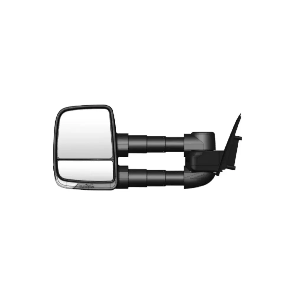 Clearview Towing Mirrors [Next Gen, Pair, Indicators - Cat 6, Electric, Chrome] - Nissan Navara D23/Np300 1