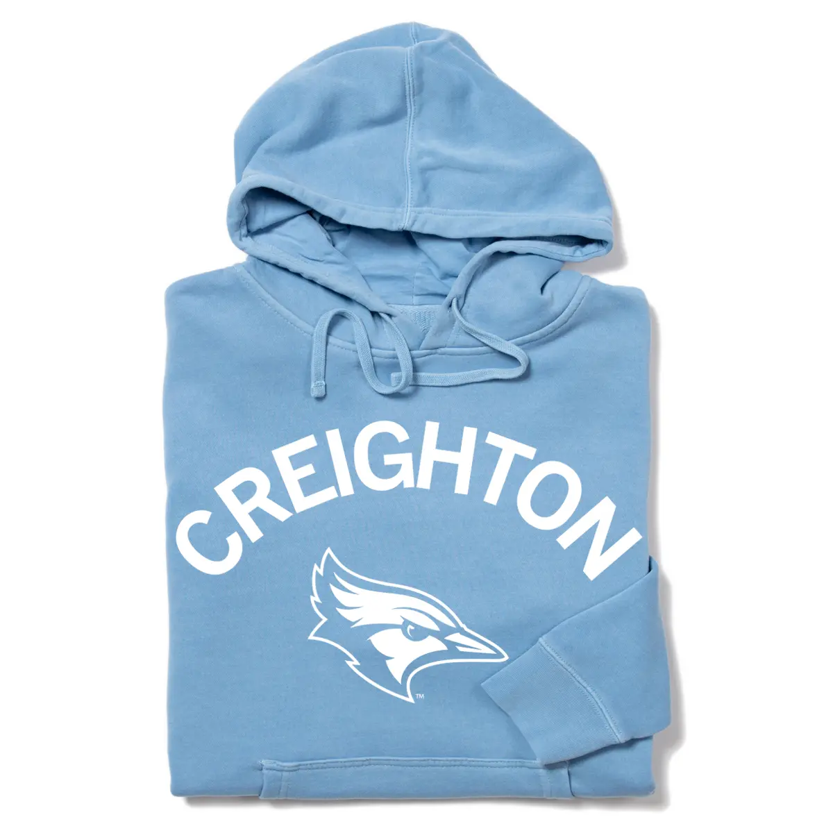 Creighton Curved Logo Pullover Hoodie 1