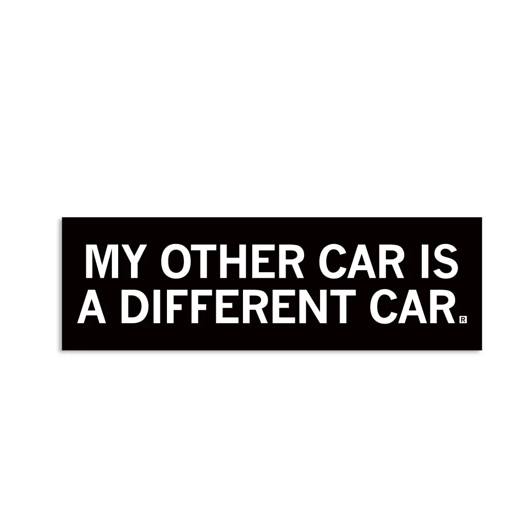 Different Car Bumper Sticker 1