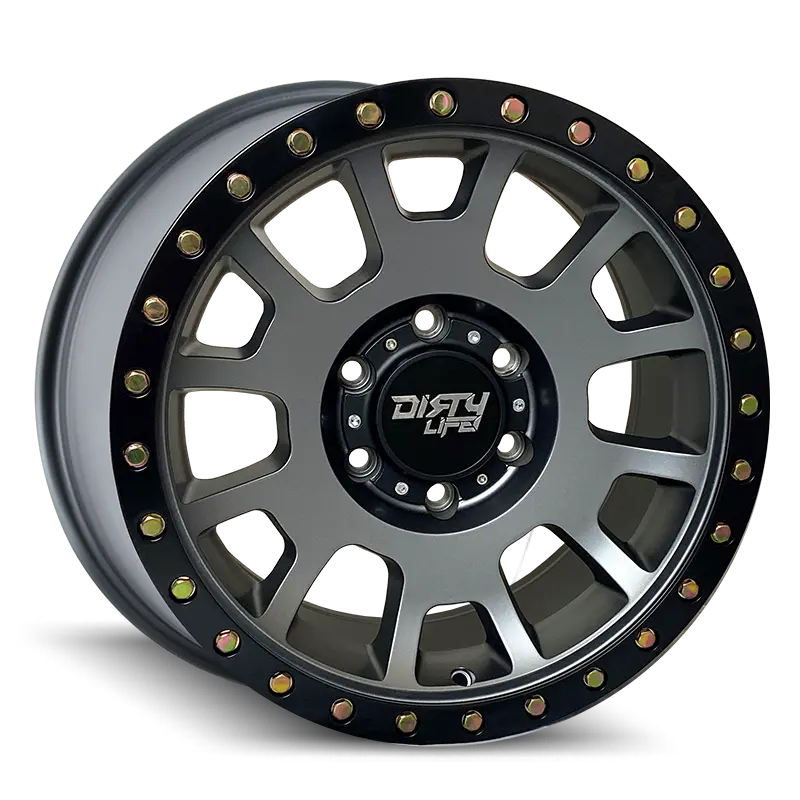 Dirty Life 17X8.5 5P 6X139.7 Cb106.2 Scout Matte Gunmetal Black Lip Dnr 1