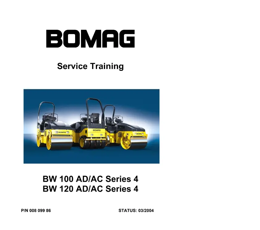 Bomag Service Training & Operating Manuals All Regions 1