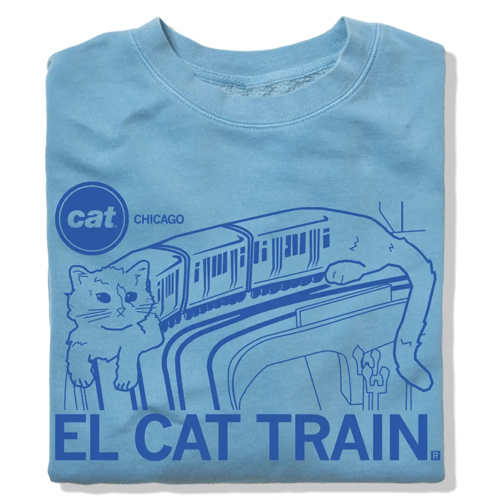 El Cat Train Crew Sweatshirt 1