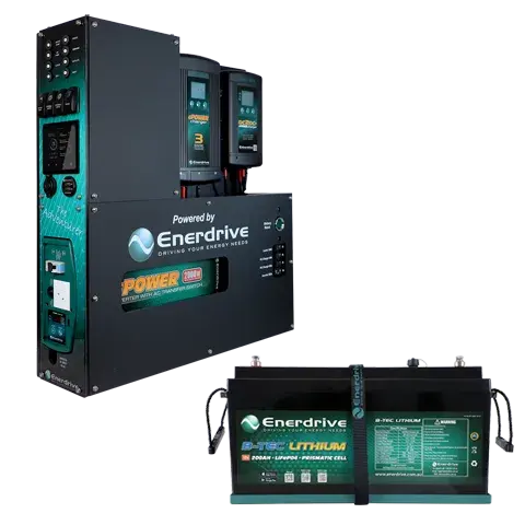 Enerdrive Adventurer 02 Inc 200Ah Btec Lithium Bundle 1