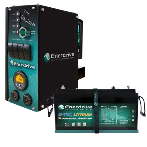 Enerdrive Explorer 01 Inc 200Ah Lithium Btec Bundle 1