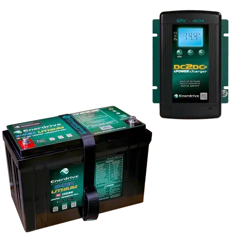 Enerdrive - 125Ah B-Tec Bundle Inc Dc40 Charger 1