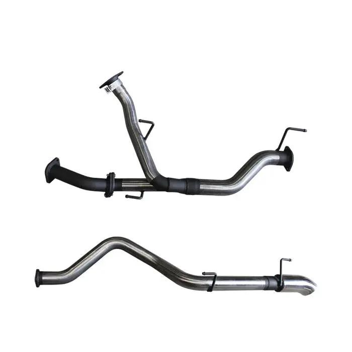 Manta Vdj200 2.5In Twin Into Single 3In Dpf Back, With 4In Tip, Stainless Steel 1