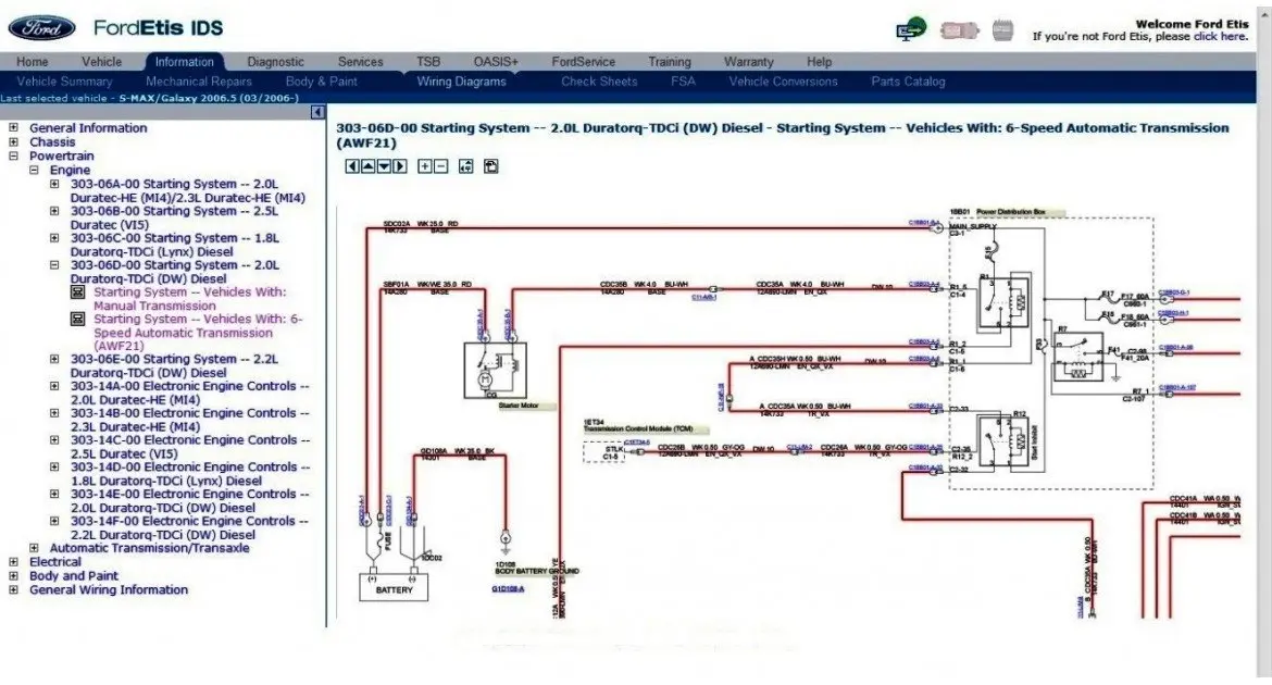 Ford Etis 2017 - Electronic Technical Information System For All Ford Models - Full Service Info !! 1