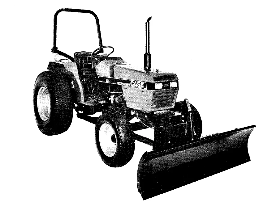 Case Ih 72F Blade Tractor Official Operator's Manual 1