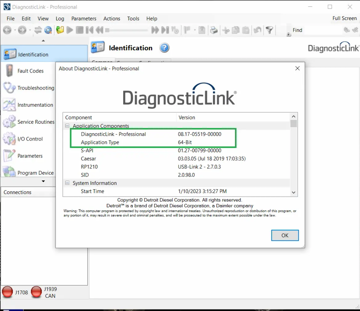 Detroit Diesel Diagnostic Link (Dddl 8.23) Professional 2026 -All Grayed Parameters Enabled ! All Level 10 !! 1