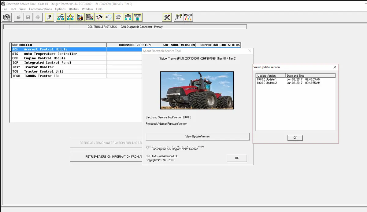 Steyr , Case Ih, Flexicoil Electronic Service Tools Cnh Est 9.13 Diagnostics Software 2026 2