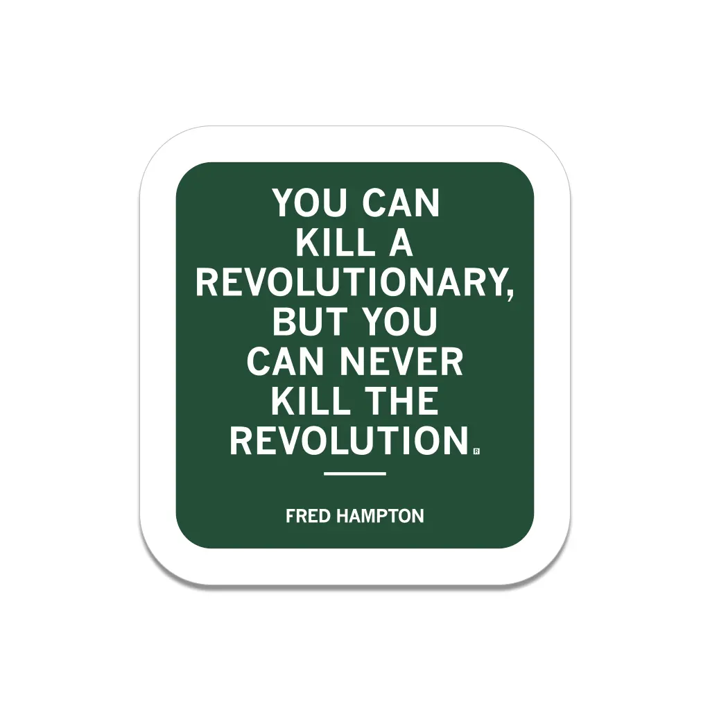 Fred Hampton Revolution Quote Die-Cut Sticker 1