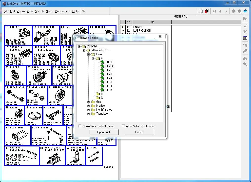 Mitsubishi Fuso Trucks Parts Manual Software All Regions (Epc) All Models & Serials Up To 2019 - License For Many Pc's !!! 1