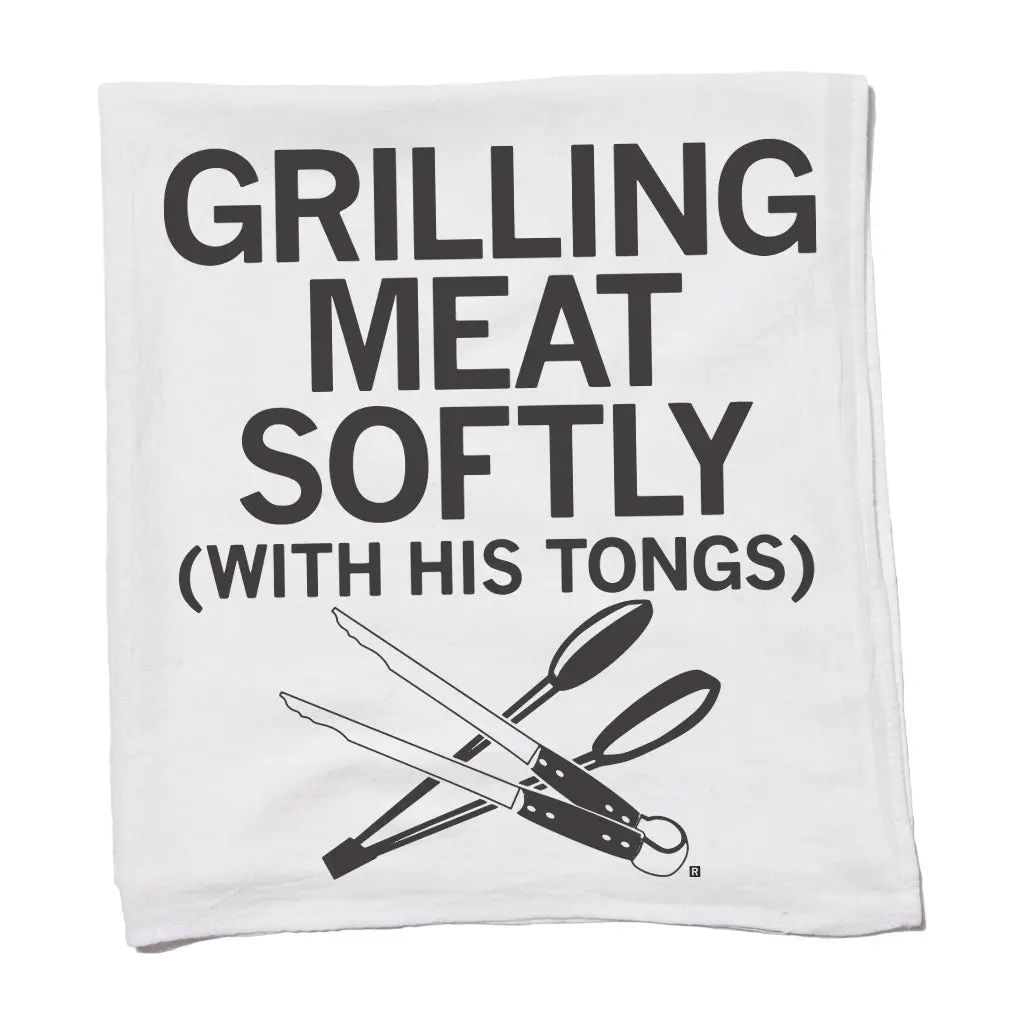 Grilling Meat Softly Kitchen Towel 1
