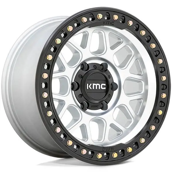 Kmc Grs 17X9 6X5.5 106 +0 Machined With Satin Black Lip 1