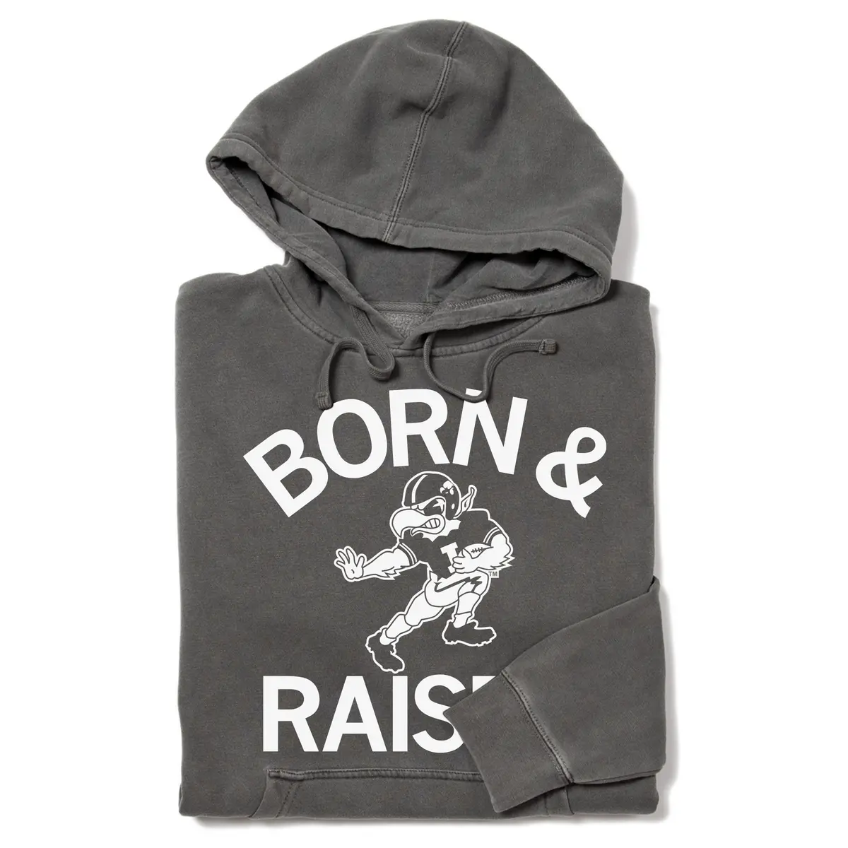 Hawkeyes Born & Raised Vintage Pullover Hoodie 1