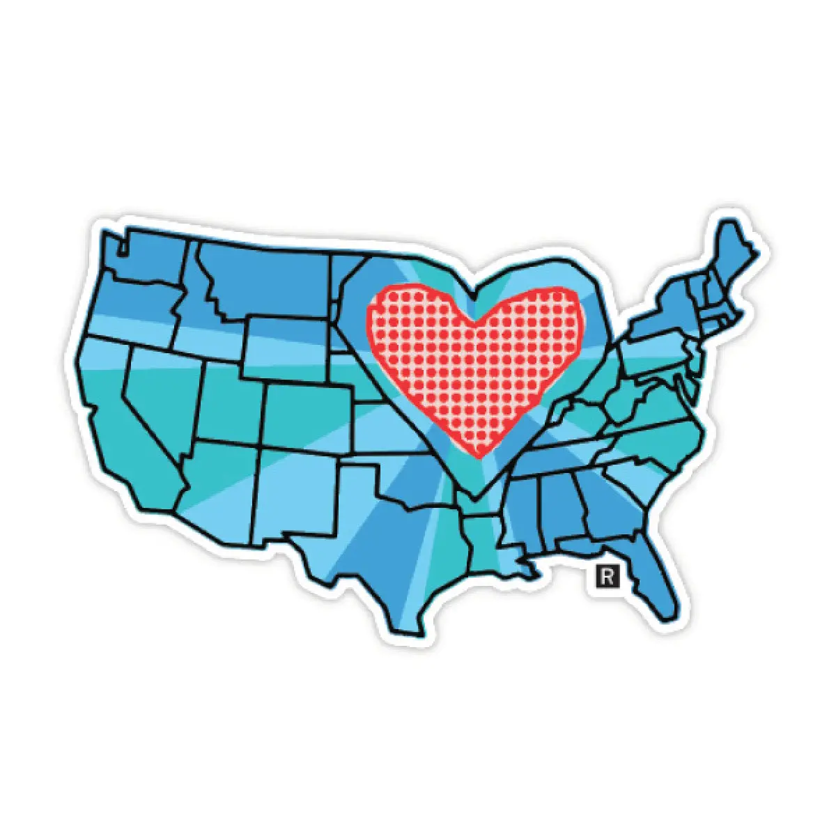 Heartland Die-Cut Sticker 1