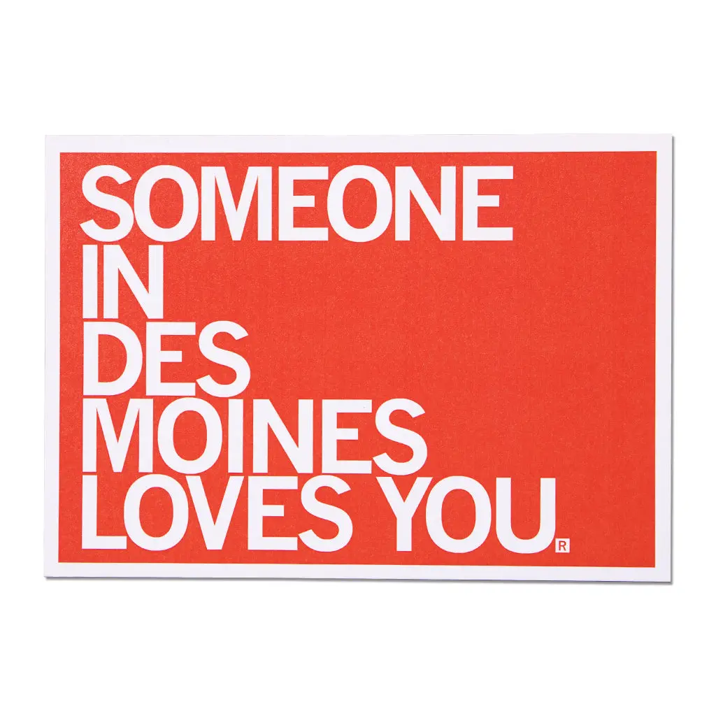 Someone Loves You Dm Text Postcard 1