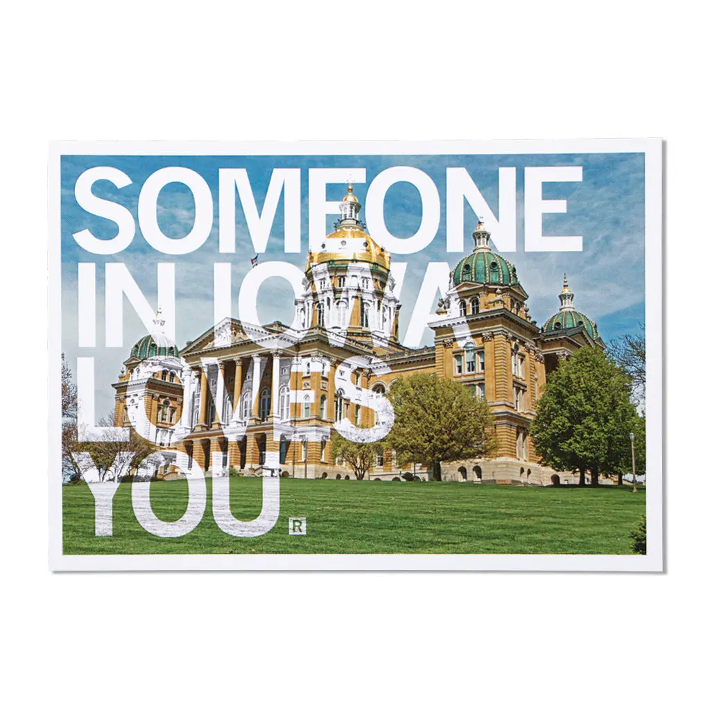 Someone Loves You Ia Photo Postcard 1