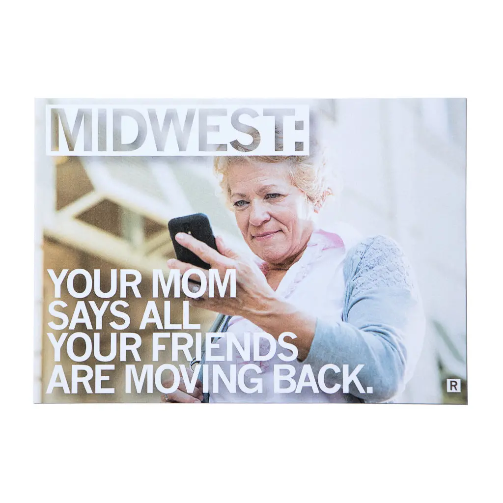Mom Says Your Friends Are Moving Back Postcard - Midwest 1