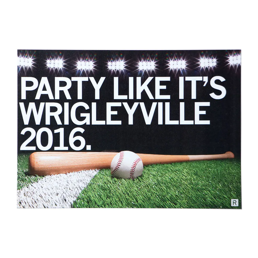 Party Like It's Wrigleyville Photo Postcard 1