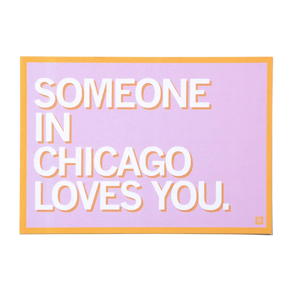 Someone Loves You Chi Text Postcard 1