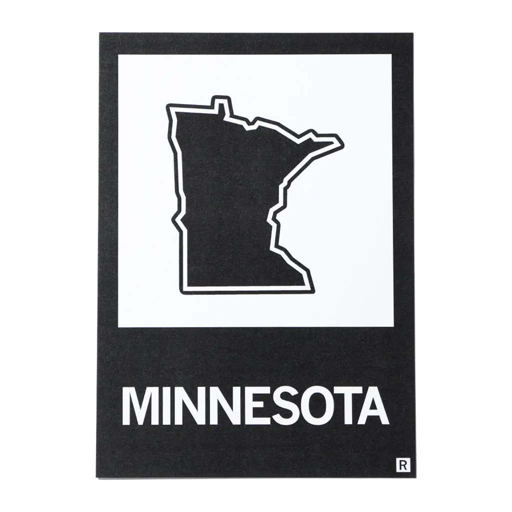 Minnesota Outline Postcard 1