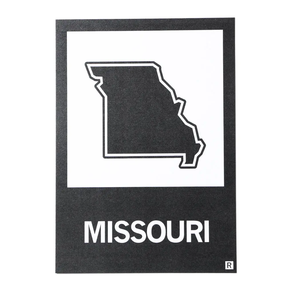 Missouri Outline Postcard 1