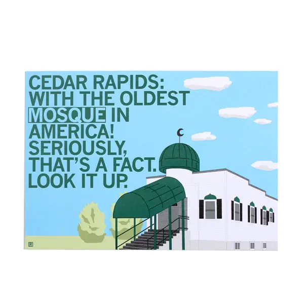 Oldest Mosque Postcard 1