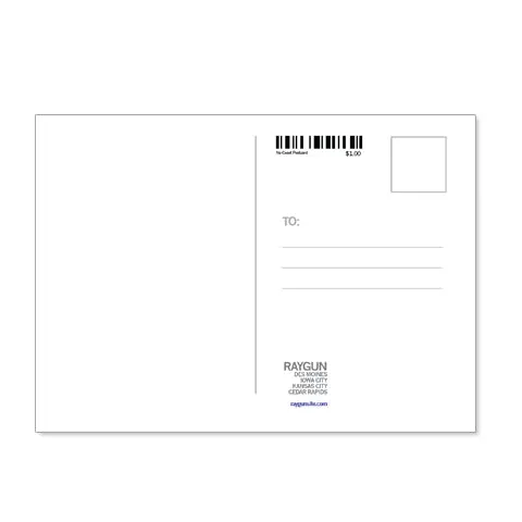 Iowa Vowels Postcard - Red 2