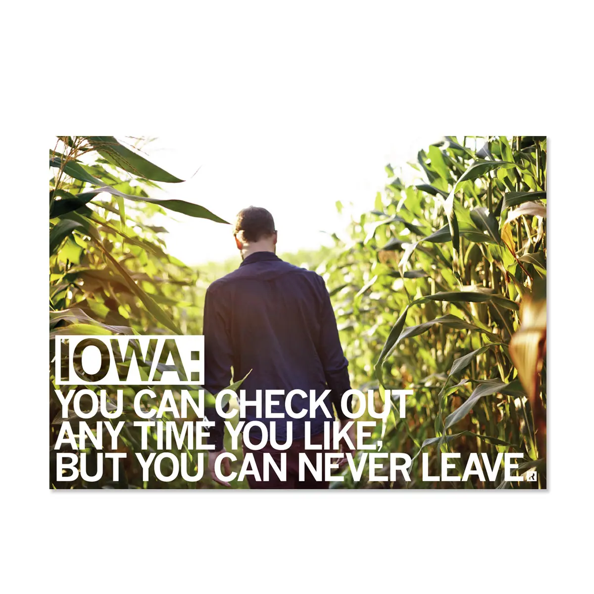 Iowa Check Out Postcard 1